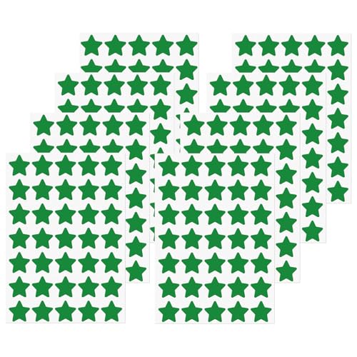 FINDAT Grün Sterne Aufkleber 25mm Selbstklebende Etiketten 700 Stück Belohnungssticker für DIY Design Scrapbooking 20 Blätter FINDAT Grün Sterne Aufkleber 25mm Selbstklebende Etiketten 700 Stück Belohnungssticker für DIY Design Scrapbooking 20 Blätter von FINDAT