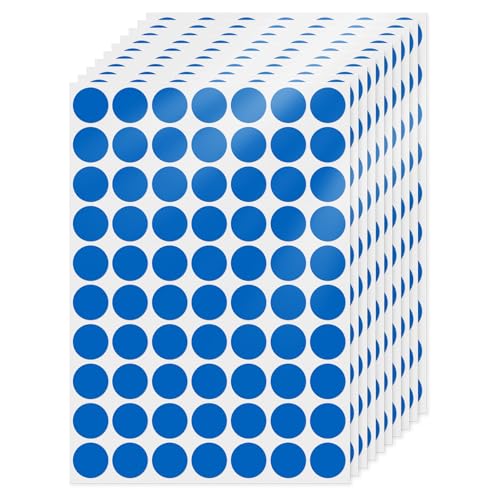 FINDAT Klebepunkt Etiketten 19 mm Rund Kleine Wasserfeste Markierungspunkte Selbstklebende Aufkleber zum Beschriften für Büro Haus Schule DIY 700 Stück Blau FINDAT Klebepunkt Etiketten 19 mm Rund Kleine Wasserfeste Markierungspunkte Selbstklebende Aufkleber zum Beschriften für Büro Haus Schule DIY 700 Stück Blau von FINDAT
