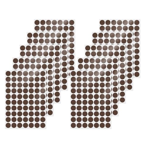 FINDAT Klebepunkt Etiketten 19 mm Rund Kleine Wasserfeste Markierungspunkte Selbstklebende Aufkleber zum Beschriften für Büro Haus Schule DIY 700 Stück Braun FINDAT Klebepunkt Etiketten 19 mm Rund Kleine Wasserfeste Markierungspunkte Selbstklebende Aufkleber zum Beschriften für Büro Haus Schule DIY 700 Stück Braun von FINDAT