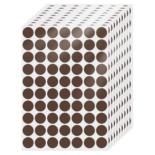 FINDAT Klebepunkt Etiketten 19 mm Rund Kleine Wasserfeste Markierungspunkte Selbstklebende Aufkleber zum Beschriften für Büro Haus Schule DIY 700 Stück Braun FINDAT Klebepunkt Etiketten 19 mm Rund Kleine Wasserfeste Markierungspunkte Selbstklebende Aufkleber zum Beschriften für Büro Haus Schule DIY 700 Stück Braun von FINDAT