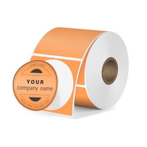 FINDAT Orange Runde Thermo-Etiketten 30 mm Wasserdichtes Vinyl Bedruckbar Klebepunkt Aufkleber für Preis QR Code Büro Haus Kompatibel mit M110 M220 Etikettendrucker 300 Stück FINDAT Orange Runde Thermo-Etiketten 30 mm Wasserdichtes Vinyl Bedruckbar Klebepunkt Aufkleber für Preis QR Code Büro Haus Kompatibel mit M110 M220 Etikettendrucker 300 Stück von FINDAT