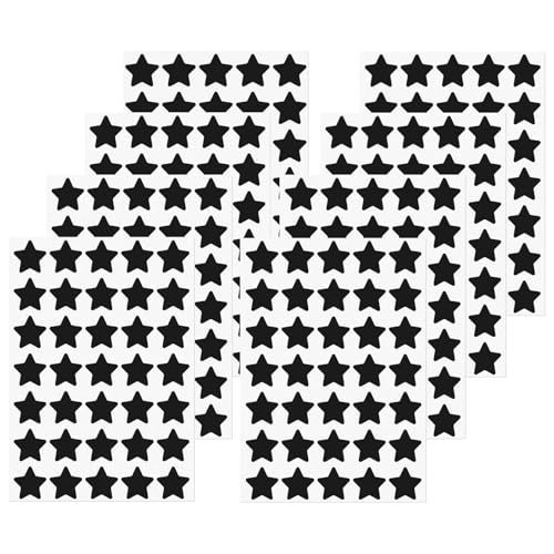 FINDAT Schwarz Sterne Aufkleber 25mm Selbstklebende Etiketten 700 Stück Belohnungssticker für DIY Design Scrapbooking 20 Blätter FINDAT Schwarz Sterne Aufkleber 25mm Selbstklebende Etiketten 700 Stück Belohnungssticker für DIY Design Scrapbooking 20 Blätter von FINDAT