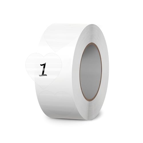 FINDAT Transparente Liebe Aufkleber 25mm selbstklebend wasserfest beschreibbar Etiketten für Verschließen Sortieren Briefe Tüten Ordner abreißbar 500 Stück FINDAT Transparente Liebe Aufkleber 25mm selbstklebend wasserfest beschreibbar Etiketten für Verschließen Sortieren Briefe Tüten Ordner abreißbar 500 Stück von FINDAT