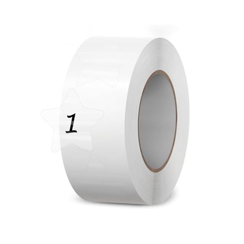 FINDAT Transparente Sterne Aufkleber 25mm selbstklebend wasserfest beschreibbar Etiketten für Verschließen Sortieren Briefe Tüten Ordner abreißbar 500 Stück FINDAT Transparente Sterne Aufkleber 25mm selbstklebend wasserfest beschreibbar Etiketten für Verschließen Sortieren Briefe Tüten Ordner abreißbar 500 Stück von FINDAT