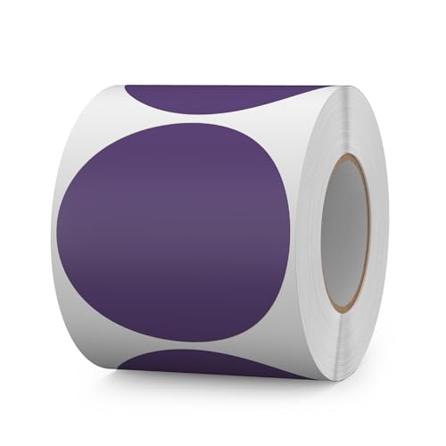 FINDAT Violett Selbstklebend Etiketten 76 mm Rund Vinyl Rolle Wasserdichte Klebeetiketten Universal Aufkleber für Büro DIY Umzug Lagerregale 500 Stück FINDAT Violett Selbstklebend Etiketten 76 mm Rund Vinyl Rolle Wasserdichte Klebeetiketten Universal Aufkleber für Büro DIY Umzug Lagerregale 500 Stück von FINDAT
