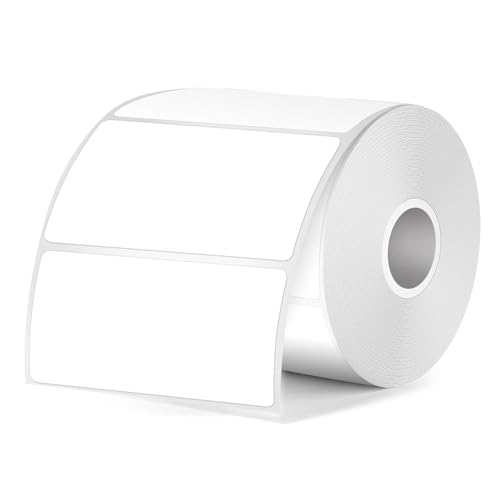FINDAT Weiß Thermo-Etiketten 50 x 25 mm Rechteckig Wasserdichtes Vinyl Bedruckbar Thermoaufkleber für Barcode Büro Haus Kompatibel mit M110 M220 T50M Etikettendrucker 350 Stück FINDAT Weiß Thermo-Etiketten 50 x 25 mm Rechteckig Wasserdichtes Vinyl Bedruckbar Thermoaufkleber für Barcode Büro Haus Kompatibel mit M110 M220 T50M Etikettendrucker 350 Stück von FINDAT