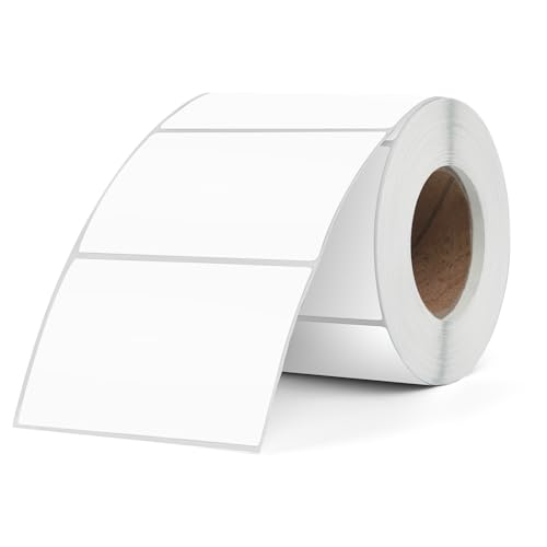 FINDAT Weiß Thermo-Etiketten 76 x 50 mm Vinyl Rolle Selbstklebende Thermo-Aufkleber Wasserdichtes Rechteck Drucker Etiketten für Büro DIY Design Barcode Versand 500 Stück FINDAT Weiß Thermo-Etiketten 76 x 50 mm Vinyl Rolle Selbstklebende Thermo-Aufkleber Wasserdichtes Rechteck Drucker Etiketten für Büro DIY Design Barcode Versand 500 Stück von FINDAT