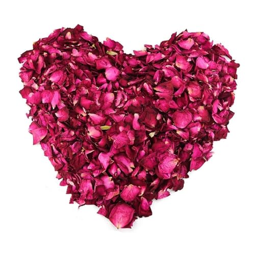 FINEVERNEK 1 Liter Natürliche Getrocknete Rosenblätter,Echte Blume Trockene Rote Rose Blütenblätter für Fußbad Körperbad Spa, Natürliches Hochzeitskonfetti, DIY Heimduft Handwerk Zubehör FINEVERNEK 1 Liter Natürliche Getrocknete Rosenblätter,Echte Blume Trockene Rote Rose Blütenblätter für Fußbad Körperbad Spa, Natürliches Hochzeitskonfetti, DIY Heimduft Handwerk Zubehör von FINEVERNEK