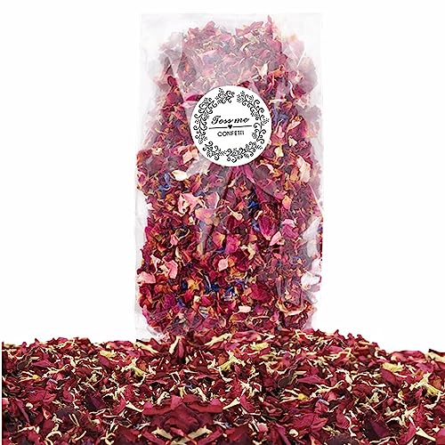 FINEVERNEK 1 Liter Natürliches Hochzeitskonfetti, Biologisch Abbaubare Getrocknete Blütenblätter, Rosenblüten Konfetti, Blüten Hochzeit Werfen Blumenkonffetti für Hochzeiten, Hochzeitsparty Dekoration FINEVERNEK 1 Liter Natürliches Hochzeitskonfetti, Biologisch Abbaubare Getrocknete Blütenblätter, Rosenblüten Konfetti, Blüten Hochzeit Werfen Blumenkonffetti für Hochzeiten, Hochzeitsparty Dekoration von FINEVERNEK