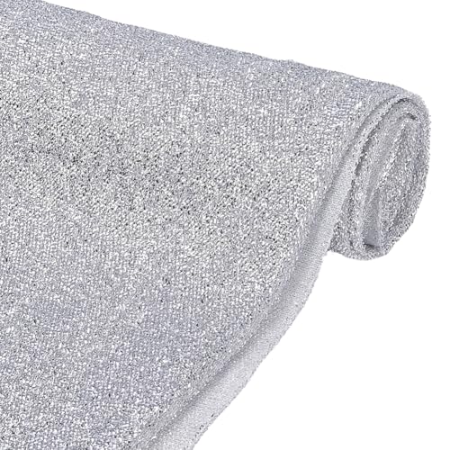 FINGERINSPIRE 1 m Funkelnder Lametta Lurex Stoff 1.5 m Breit Glitzernder Polyesterstoff Yard: Gainsboro Farbe Metallischer Glitzerstoff Zum Basteln Nähen DIY Projekte Tischdecke Party Dekoration FINGERINSPIRE 1 m Funkelnder Lametta Lurex Stoff 1.5 m Breit Glitzernder Polyesterstoff Yard: Gainsboro Farbe Metallischer Glitzerstoff Zum Basteln Nähen DIY Projekte Tischdecke Party Dekoration von FINGERINSPIRE