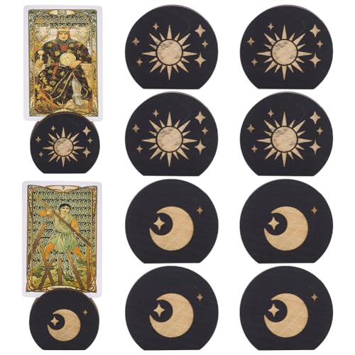 FINGERINSPIRE 10 Stück Holz Tarotkartenhalter 45x50x15mm Sonne Mond Tarotkarten Aufbewahrungsständer Schwarzer Tarotkartenständer Hexenständer Für Orakel Lenormand Meditation Altar Wicca Dekoration FINGERINSPIRE 10 Stück Holz Tarotkartenhalter 45x50x15mm Sonne Mond Tarotkarten Aufbewahrungsständer Schwarzer Tarotkartenständer Hexenständer Für Orakel Lenormand Meditation Altar Wicca Dekoration von FINGERINSPIRE
