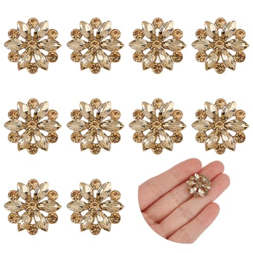 FINGERINSPIRE 10 Stück Strass Ösenknöpfe 20mm Durchmesser Helle Colorado Topas Strassknöpfe Blumenform Strassknöpfe Zum Nähen Legierung Strass Schmuckknöpfe Für Dekoration FINGERINSPIRE 10 Stück Strass Ösenknöpfe 20mm Durchmesser Helle Colorado Topas Strassknöpfe Blumenform Strassknöpfe Zum Nähen Legierung Strass Schmuckknöpfe Für Dekoration von FINGERINSPIRE