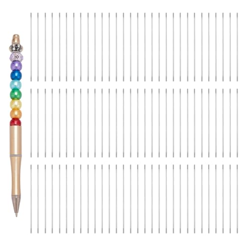 FINGERINSPIRE 100 Stück Metallrohlinge Für Perlenstifte 97x1.8mm 304 Stiftstäbe Aus Edelstahl DIY Kugelschreiber Minen Ersatzteile Zum Basteln von Perlenstiften Mit Aufbewahrungsbox Aus Kunststoff FINGERINSPIRE 100 Stück Metallrohlinge Für Perlenstifte 97x1.8mm 304 Stiftstäbe Aus Edelstahl DIY Kugelschreiber Minen Ersatzteile Zum Basteln von Perlenstiften Mit Aufbewahrungsbox Aus Kunststoff von FINGERINSPIRE