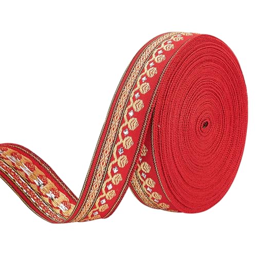 FINGERINSPIRE 11.4 m Orangefarbenes Jacquard Blumenband 20mm Breit Besticktes Gewebtes Band Polyester Näh Jacquard Besatz Vintage Jacquard Besatz Für Kleidungsdekoration Nähen DIY Bastelbedarf FINGERINSPIRE 11.4 m Orangefarbenes Jacquard Blumenband 20mm Breit Besticktes Gewebtes Band Polyester Näh Jacquard Besatz Vintage Jacquard Besatz Für Kleidungsdekoration Nähen DIY Bastelbedarf von FINGERINSPIRE