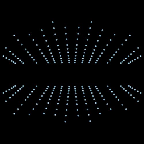 FINGERINSPIRE 12 Blatt Glitzer Strass Aufbügler Transferpunkte Strass Hotfix Applikationen Tiefhimmelblaue Kristall Strass Aufkleber Hot Melt Runder Strass Aufnäher Zur Verzierung von Kleidung von FINGERINSPIRE