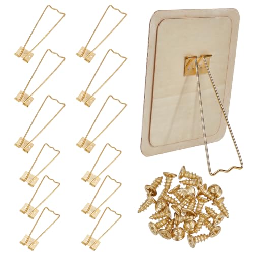 FINGERINSPIRE 12 Stück 2 Stile Fotorahmen Staffelei Rückständer Eisen Fotorahmen Halterung Goldene Bilderrahmen Staffelei Mit 24 Stück Schrauben Fotorahmen Rückstütze Tisch Bilderständer Fotorahmen FINGERINSPIRE 12 Stück 2 Stile Fotorahmen Staffelei Rückständer Eisen Fotorahmen Halterung Goldene Bilderrahmen Staffelei Mit 24 Stück Schrauben Fotorahmen Rückstütze Tisch Bilderständer Fotorahmen von FINGERINSPIRE
