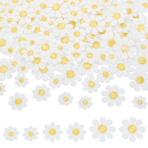 FINGERINSPIRE 120 Stück Gänseblümchen Blumenflecken Stickerei Applikation Mit Weißen Gänseblümchen Blumen Polyester Zum Aufnähen Für Kleidung Taschen Jeans Jacken Dekoration Und DIY Zubehör 3 Größe FINGERINSPIRE 120 Stück Gänseblümchen Blumenflecken Stickerei Applikation Mit Weißen Gänseblümchen Blumen Polyester Zum Aufnähen Für Kleidung Taschen Jeans Jacken Dekoration Und DIY Zubehör 3 Größe von FINGERINSPIRE