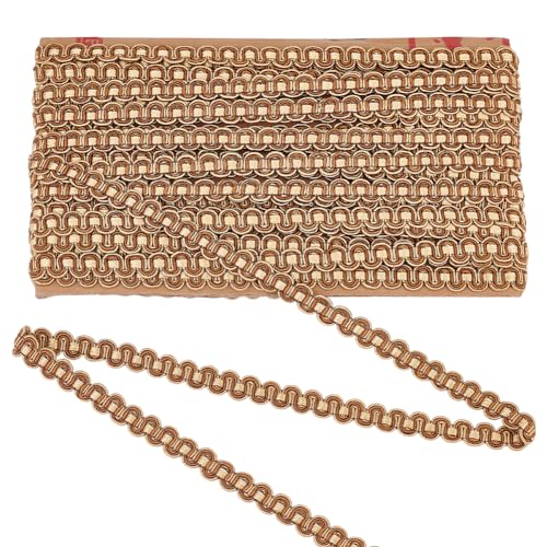 FINGERINSPIRE 12m 11mm Gimp Geflechtbesatz Gold S Geflochtene Borte Grundborte Dekorative Gimpenborte Nähen Polyester Handarbeit Gimpenborte für Gardinenüberzug DIY Kostüm Zubehör FINGERINSPIRE 12m 11mm Gimp Geflechtbesatz Gold S Geflochtene Borte Grundborte Dekorative Gimpenborte Nähen Polyester Handarbeit Gimpenborte für Gardinenüberzug DIY Kostüm Zubehör von FINGERINSPIRE