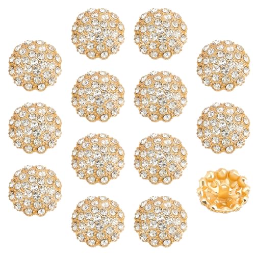 FINGERINSPIRE 14 Stück Blumen Strass Knöpfe Zum Aufnähen von Kleidung 1 Loch Knöpfe Aus Legierung Goldene Strass Knöpfe Kristall Verzierungen Knöpfe Für Handgefertigte DIY Kleidung Hut Dekoration FINGERINSPIRE 14 Stück Blumen Strass Knöpfe Zum Aufnähen von Kleidung 1 Loch Knöpfe Aus Legierung Goldene Strass Knöpfe Kristall Verzierungen Knöpfe Für Handgefertigte DIY Kleidung Hut Dekoration von FINGERINSPIRE