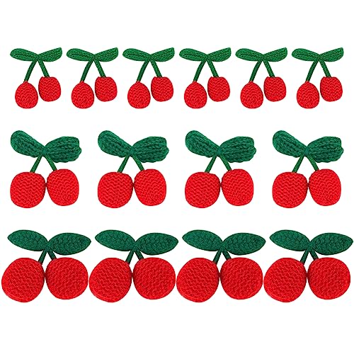 FINGERINSPIRE 14 Stück Häkelanhänger Zum Aufhängen Kirschen Anhänger Dekoration Wollgarn Häkelanhänger Rote Kirsche Häkelanhänger Dekoration Kreativer Anhänger Für Taschen Kleidung Schlüsselanhänger FINGERINSPIRE 14 Stück Häkelanhänger Zum Aufhängen Kirschen Anhänger Dekoration Wollgarn Häkelanhänger Rote Kirsche Häkelanhänger Dekoration Kreativer Anhänger Für Taschen Kleidung Schlüsselanhänger von FINGERINSPIRE