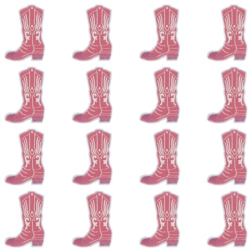 FINGERINSPIRE 16 Stück Cowgirl Stiefel Aufnäher Rosa Und Weiße Stiefel Stickstoff Aufnäher Zum Aufbügeln/Aufnähen Stiefel Applikationen Stickerei Western Applikationen Für Lange Stiefel Für Jeans Hut FINGERINSPIRE 16 Stück Cowgirl Stiefel Aufnäher Rosa Und Weiße Stiefel Stickstoff Aufnäher Zum Aufbügeln/Aufnähen Stiefel Applikationen Stickerei Western Applikationen Für Lange Stiefel Für Jeans Hut von FINGERINSPIRE