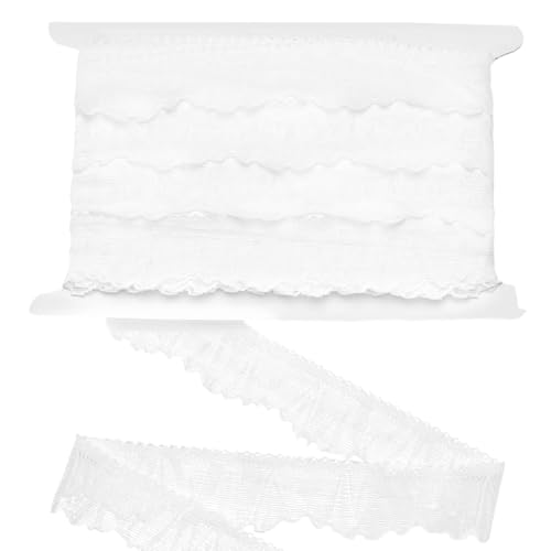 FINGERINSPIRE 18.28 m Weiße Stretch Spitzenborte 34mm Breit Elastisches Chinlon Spitzenband Flexible Spitzenkante Für Kleider Unterwäsche Kleidung Kostüme & DIY Modedekoration FINGERINSPIRE 18.28 m Weiße Stretch Spitzenborte 34mm Breit Elastisches Chinlon Spitzenband Flexible Spitzenkante Für Kleider Unterwäsche Kleidung Kostüme & DIY Modedekoration von FINGERINSPIRE