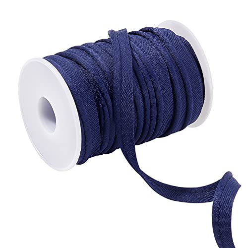 FINGERINSPIRE 18.3m 11mm Preußisch Blau Paspelstreifen Baumwolle Polyester Gemisch, Kederband mit Baumwollkern, Kederband aus Baumwolle für Polsterung, Kleidung und Decke Quilten von FINGERINSPIRE