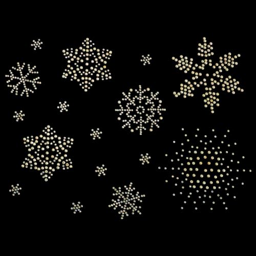 FINGERINSPIRE 2 Blatt Schneeflocken Strass Kristall Transfer Applikation Zum Aufbügeln 16 Stück Schneeflockenmuster Hotfix Aufkleber Heißschmelzende Strass Flicken Für Schuhe Hüte Kleidung Reparatur FINGERINSPIRE 2 Blatt Schneeflocken Strass Kristall Transfer Applikation Zum Aufbügeln 16 Stück Schneeflockenmuster Hotfix Aufkleber Heißschmelzende Strass Flicken Für Schuhe Hüte Kleidung Reparatur von FINGERINSPIRE