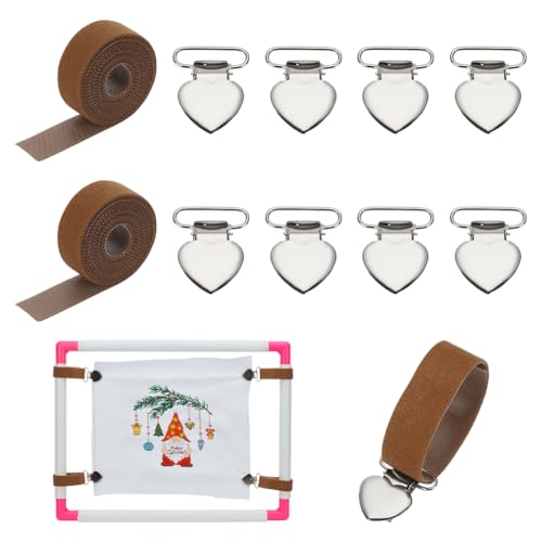FINGERINSPIRE 2 Satz Canvas Stretch Clips Rollstab Seitliche Spannclips Nähzubehör Spannclips Mit Sattelbraunem Band Für Handstickereien Handarbeitsrahmen DIY Projekte FINGERINSPIRE 2 Satz Canvas Stretch Clips Rollstab Seitliche Spannclips Nähzubehör Spannclips Mit Sattelbraunem Band Für Handstickereien Handarbeitsrahmen DIY Projekte von FINGERINSPIRE