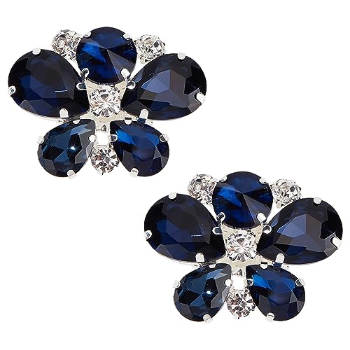 FINGERINSPIRE 2 Stück Abnehmbare Kristall Schuh Clips Capri Blaue Strass Schuhschnallen Exquisite Schmetterlingsform Schuhe Schmuck Dekoration Für Frauen Braut Pumps Absätze Schuhe Kleider Hüte von FINGERINSPIRE