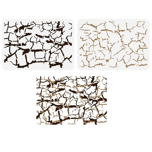 FINGERINSPIRE 2 Stück Riss Schablone Zum Malen 21x29.7 cm Wiederverwendbare Risse Malvorlage Geschichtete Gebrochene Schlitz Dekor Schablone Zum Malen Auf Holz Wand Stoff Papier Möbeln FINGERINSPIRE 2 Stück Riss Schablone Zum Malen 21x29.7 cm Wiederverwendbare Risse Malvorlage Geschichtete Gebrochene Schlitz Dekor Schablone Zum Malen Auf Holz Wand Stoff Papier Möbeln von FINGERINSPIRE