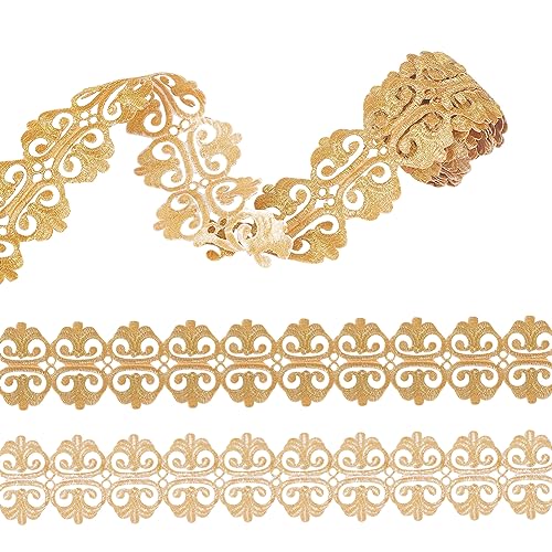 FINGERINSPIRE 2 m 70 mm Blumenstickerei Zum Aufbügeln Metallische Blumenspitze Zum Aufbügeln/Aufnähen Goldene Metallische Spitzenborte Ausgehöhlter Polyester Bandbesatz Für Brautkostüm Dekoration FINGERINSPIRE 2 m 70 mm Blumenstickerei Zum Aufbügeln Metallische Blumenspitze Zum Aufbügeln/Aufnähen Goldene Metallische Spitzenborte Ausgehöhlter Polyester Bandbesatz Für Brautkostüm Dekoration von FINGERINSPIRE