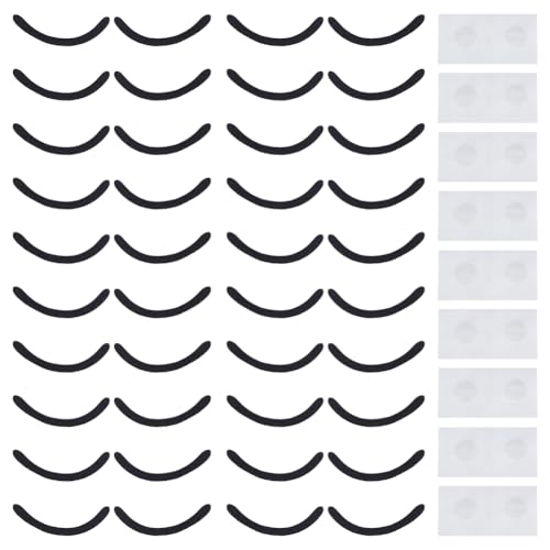 FINGERINSPIRE 20 Sets Wimpern-Patches mit Aufklebern, 2,2 x 5,5 cm, schwarze Wimpern-Patches, Vlies-Wimpern, zum Aufnähen, Filzfaserstoff, Wimpern, Bastelzubehör für Stoffhüte FINGERINSPIRE 20 Sets Wimpern-Patches mit Aufklebern, 2,2 x 5,5 cm, schwarze Wimpern-Patches, Vlies-Wimpern, zum Aufnähen, Filzfaserstoff, Wimpern, Bastelzubehör für Stoffhüte von FINGERINSPIRE