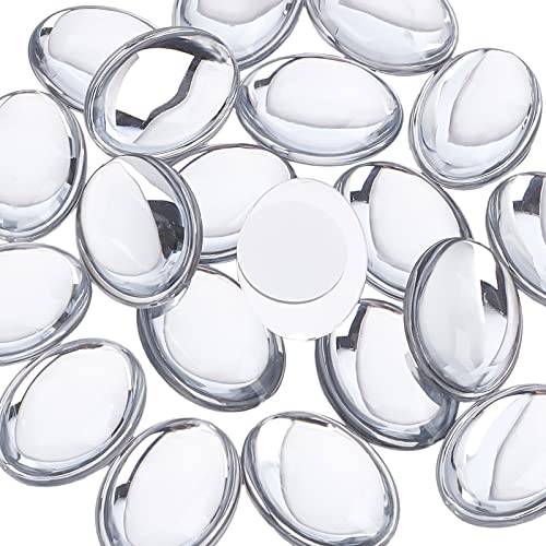 FINGERINSPIRE 20 Stück 30 x 41 mm extra große flache Rückseite Oval Acryl selbstklebende Strass-Edelsteine Stick mit Behälter, Cabochons, klare Aufkleber, Acryl-Juwelen für Kostümherstellung, Cosplay FINGERINSPIRE 20 Stück 30 x 41 mm extra große flache Rückseite Oval Acryl selbstklebende Strass-Edelsteine Stick mit Behälter, Cabochons, klare Aufkleber, Acryl-Juwelen für Kostümherstellung, Cosplay von FINGERINSPIRE