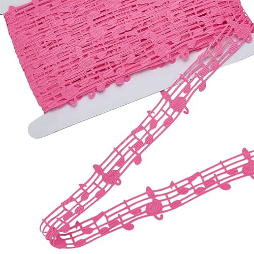 FINGERINSPIRE 20 Yards hohles Musiknotenband, 3,8 cm, ausgeschnittenes Bastelband, musikalische dekorative Bordüre, gravierte Musiknotation, Spitze für Stoff, Geschenkverpackung FINGERINSPIRE 20 Yards hohles Musiknotenband, 3,8 cm, ausgeschnittenes Bastelband, musikalische dekorative Bordüre, gravierte Musiknotation, Spitze für Stoff, Geschenkverpackung von FINGERINSPIRE