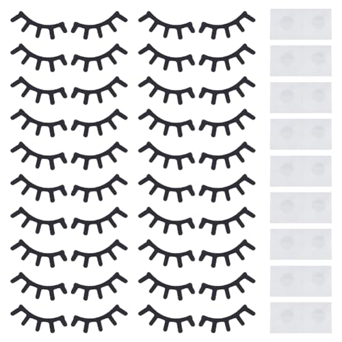FINGERINSPIRE 20Set Wimpernflicken Mit Aufklebern 19x55mm Wimpernapplikation Aus Filzfaserstoff Schwarze Wimpernflicken Vlies Wimpernflicken Zum Aufnähen Wimpernbastelbedarf Für Stoffhüte FINGERINSPIRE 20Set Wimpernflicken Mit Aufklebern 19x55mm Wimpernapplikation Aus Filzfaserstoff Schwarze Wimpernflicken Vlies Wimpernflicken Zum Aufnähen Wimpernbastelbedarf Für Stoffhüte von FINGERINSPIRE