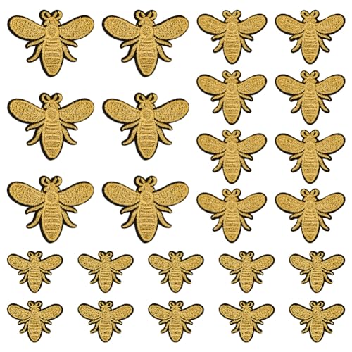 FINGERINSPIRE 24 Stück Bienen Stickerei Aufnäher 3 Größen Goldene Bienen Bügelbild Auf Stoff Bienen Stickerei Nähflicken Bienen Stickerei Aufnäher Kleidungsreparatur Dekorflicken Für Jeansstoff FINGERINSPIRE 24 Stück Bienen Stickerei Aufnäher 3 Größen Goldene Bienen Bügelbild Auf Stoff Bienen Stickerei Nähflicken Bienen Stickerei Aufnäher Kleidungsreparatur Dekorflicken Für Jeansstoff von FINGERINSPIRE