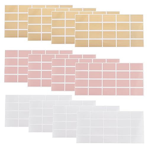 FINGERINSPIRE 240 Pack Rechteckige Scratch Off Etiketten 42x23mm Gold, Silber, Rosa Selbstklebende Rubbelaufkleber für DIY Award Home Festival Party Tombola Karte erstellen von FINGERINSPIRE
