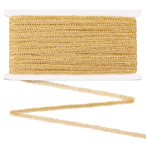 FINGERINSPIRE 25 m Metallischer Gimpen Zopfbesatz 7.5 mm Goldfarbener Tausendfüßler Flechtbesatz Dekorativer Gimpen Zopfbesatz Scroll Näh Zopfbesatz Goldfarbener Spitzenbesatz Für Kostüm DIY Dekor FINGERINSPIRE 25 m Metallischer Gimpen Zopfbesatz 7.5 mm Goldfarbener Tausendfüßler Flechtbesatz Dekorativer Gimpen Zopfbesatz Scroll Näh Zopfbesatz Goldfarbener Spitzenbesatz Für Kostüm DIY Dekor von FINGERINSPIRE