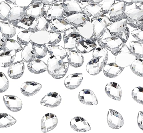 FINGERINSPIRE 250 Stück 18x13mm tropfenförmige Acryl-Strass-Edelsteine mit Behälter transparente Acryl-Juwelen Verzierungen Kristalle Flache Rückseite Acryl-Juwelen für die Kostümherstellung FINGERINSPIRE 250 Stück 18x13mm tropfenförmige Acryl-Strass-Edelsteine mit Behälter transparente Acryl-Juwelen Verzierungen Kristalle Flache Rückseite Acryl-Juwelen für die Kostümherstellung von FINGERINSPIRE