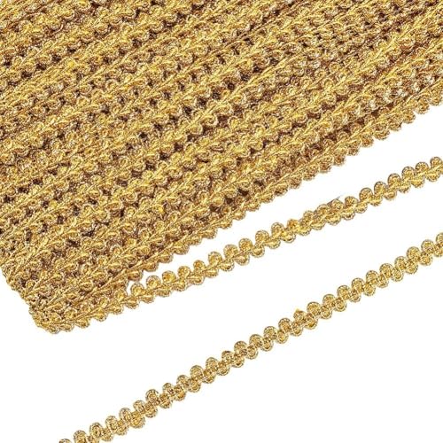 FINGERINSPIRE 25m 10mm Metallic Braid Lace Trim Gold Nähen Centipede Geflochtene Spitze Verziert Gimp Trim DIY Craft Nähzubehör Für Hochzeit DIY Kleidung Schmuck Crafts Home Decor FINGERINSPIRE 25m 10mm Metallic Braid Lace Trim Gold Nähen Centipede Geflochtene Spitze Verziert Gimp Trim DIY Craft Nähzubehör Für Hochzeit DIY Kleidung Schmuck Crafts Home Decor von FINGERINSPIRE