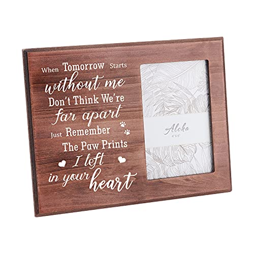 FINGERINSPIRE 25x20cm Bilderrahmen Pet Memorial Bilderrahmen mit Pfotenabdrücken Sattel braunem Holz Fotorahmen Rechteckiger Rahmen mit Just Remember The Paw Prints I Left In Your Heart Worte FINGERINSPIRE 25x20cm Bilderrahmen Pet Memorial Bilderrahmen mit Pfotenabdrücken Sattel braunem Holz Fotorahmen Rechteckiger Rahmen mit Just Remember The Paw Prints I Left In Your Heart Worte von FINGERINSPIRE