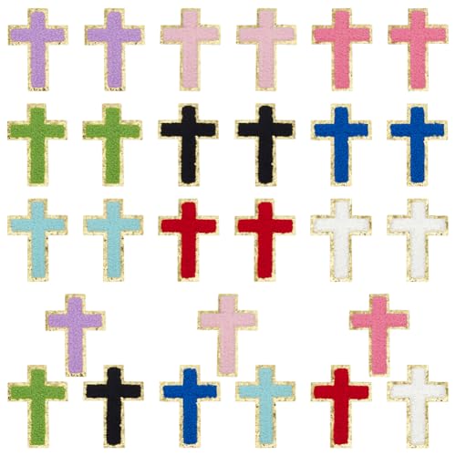 FINGERINSPIRE 27 Stück Kreuz Chenille Flicken 9 Farben Kreuzform Zum Aufbügeln Handtuch Stoff Stickapplikationen Goldrand Aufnäher Stoffreparaturflicken Für Jacken Kleider Hüte Jeans DIY FINGERINSPIRE 27 Stück Kreuz Chenille Flicken 9 Farben Kreuzform Zum Aufbügeln Handtuch Stoff Stickapplikationen Goldrand Aufnäher Stoffreparaturflicken Für Jacken Kleider Hüte Jeans DIY von FINGERINSPIRE
