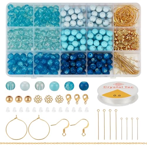 FINGERINSPIRE 275 Stück Runde 8 Mm Glasperlen Zur Schmuckherstellung 6 Stile Blaue Glasperlen Sets Runde Abstandshalter Lose Perlen Glasperlen Set Zur Schmuckherstellung Armbänder Halsketten Zubehör FINGERINSPIRE 275 Stück Runde 8 Mm Glasperlen Zur Schmuckherstellung 6 Stile Blaue Glasperlen Sets Runde Abstandshalter Lose Perlen Glasperlen Set Zur Schmuckherstellung Armbänder Halsketten Zubehör von FINGERINSPIRE