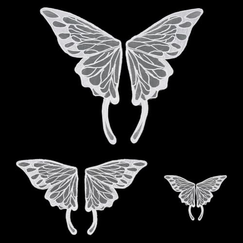 FINGERINSPIRE 3 Paar Große Schmetterlings Spitzenflicken 3 Stile Zum Aufbügeln/Aufnähen Auf Stoffapplikationen Flicken In Schmetterlingsform Weiße Schmetterlingsflicken Zum Aufnähen DIY Bastelflicken FINGERINSPIRE 3 Paar Große Schmetterlings Spitzenflicken 3 Stile Zum Aufbügeln/Aufnähen Auf Stoffapplikationen Flicken In Schmetterlingsform Weiße Schmetterlingsflicken Zum Aufnähen DIY Bastelflicken von FINGERINSPIRE