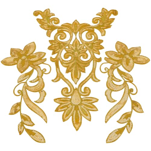 FINGERINSPIRE 3 Stück 2 Stile Goldfarben Floral Bestickt Zum Aufbügeln/Aufnähen Polyester Applikationen Im Ethnischen Retro Boho Stil Bestickt Goldene Blumenapplikationen Zum Nähen von Kleidern FINGERINSPIRE 3 Stück 2 Stile Goldfarben Floral Bestickt Zum Aufbügeln/Aufnähen Polyester Applikationen Im Ethnischen Retro Boho Stil Bestickt Goldene Blumenapplikationen Zum Nähen von Kleidern von FINGERINSPIRE