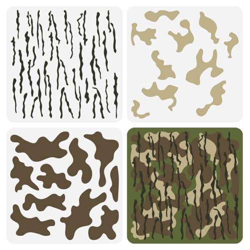 FINGERINSPIRE 3 Stück Geschichtete Camo Schablonen 30x30 cm Camo Malschablone Kunststoff Tarnmuster Schablone Digitale Camo Farbschablonen Wiederverwendbare Schablonen Für Heim Wanddekoration FINGERINSPIRE 3 Stück Geschichtete Camo Schablonen 30x30 cm Camo Malschablone Kunststoff Tarnmuster Schablone Digitale Camo Farbschablonen Wiederverwendbare Schablonen Für Heim Wanddekoration von FINGERINSPIRE