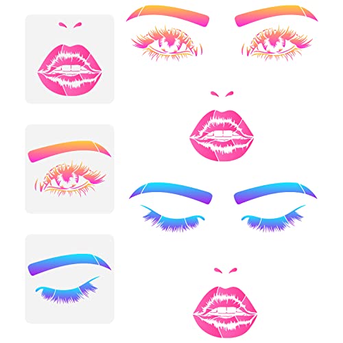 FINGERINSPIRE 3 Stück Lippen Augen Malschablonen 30x30 cm Gesichtsmerkmale Schablonen Geschlossene Augenschablone Mund Lippen Muster Zeichenvorlage Zum Zeichnen von Gesichtern Auf Wand Holzstoff FINGERINSPIRE 3 Stück Lippen Augen Malschablonen 30x30 cm Gesichtsmerkmale Schablonen Geschlossene Augenschablone Mund Lippen Muster Zeichenvorlage Zum Zeichnen von Gesichtern Auf Wand Holzstoff von FINGERINSPIRE