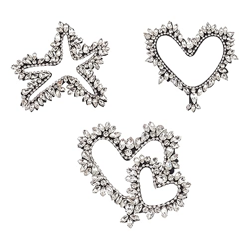 FINGERINSPIRE 3 Stück Strass Applikationen Zum Aufnähen Herz Stern Förmige Glas Strass Applikationen Künstliche Strass Applikationen Kleidungsverzierungen Aufnäher Für Hochzeit Brautkleid Dekorativ FINGERINSPIRE 3 Stück Strass Applikationen Zum Aufnähen Herz Stern Förmige Glas Strass Applikationen Künstliche Strass Applikationen Kleidungsverzierungen Aufnäher Für Hochzeit Brautkleid Dekorativ von FINGERINSPIRE