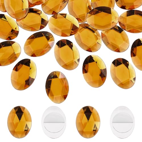 FINGERINSPIRE 30 Stück 40x30mm Selbstklebende Schmucksteine Mit Flacher Rückseite, Oval Acryl Gold Flache Rückseite Kunststoff Edelsteine, Verzierungen Zum Aufkleben Für Kostümherstellung FINGERINSPIRE 30 Stück 40x30mm Selbstklebende Schmucksteine Mit Flacher Rückseite, Oval Acryl Gold Flache Rückseite Kunststoff Edelsteine, Verzierungen Zum Aufkleben Für Kostümherstellung von FINGERINSPIRE